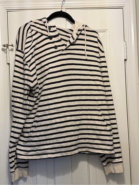 J. Crew Striped Knit Hoodie